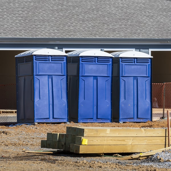 how can i report damages or issues with the portable restrooms during my rental period in Exeter MI